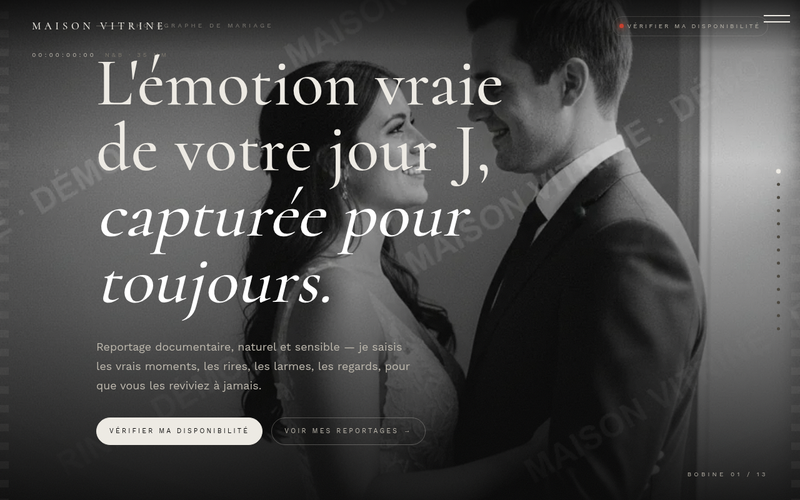 Aperçu du modèle Photo · Chambre Noire, pour photographe