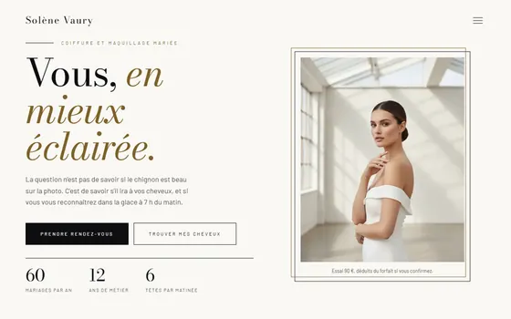 Modèle Studio noir, pour Coiffure et maquillage