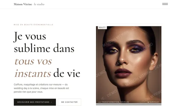 Modèle Révélation Liquide, pour Maquillage