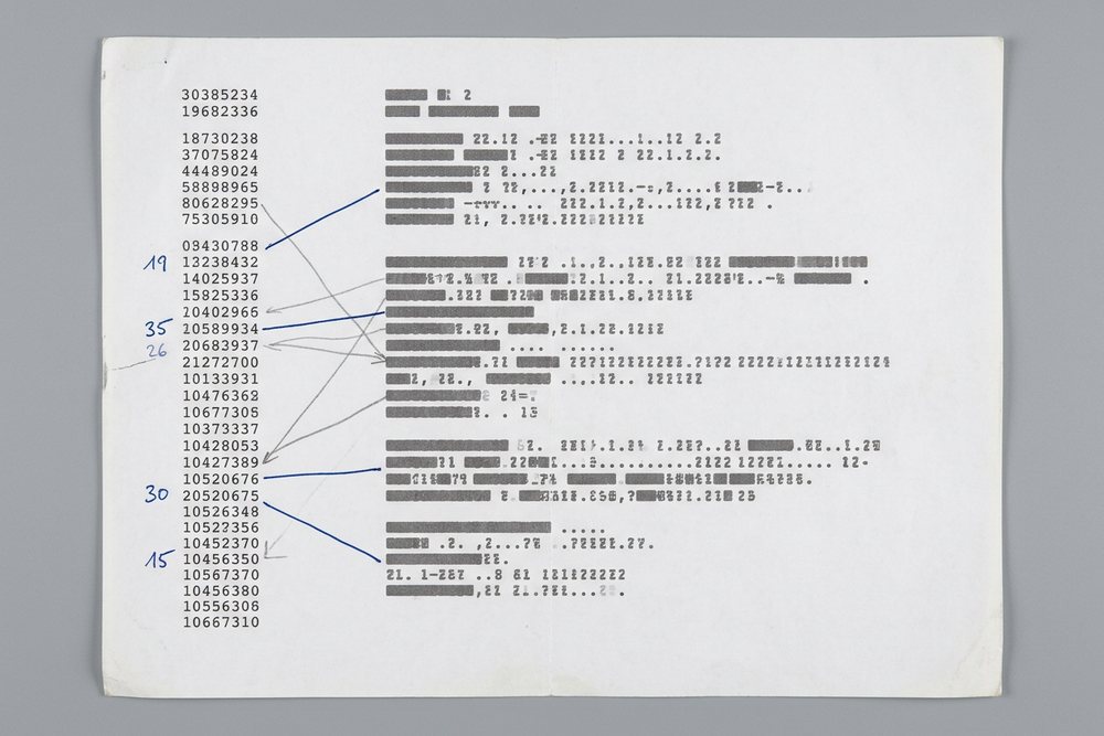 Un déroulé de cérémonie imprimé et annoté